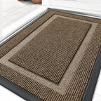 OLANLY Front Door Mat Outside 29.5x17, All-Season Heavy-Duty Rubber Doormat by OLANLY