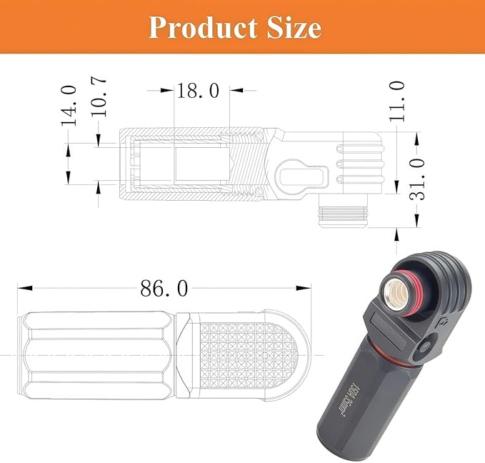IP67 Waterproof EV Battery Container Connector Right Angle 150A 35mm² HV Energy Storage Plug,1PC (Black, 150A)