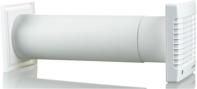 VENTS-US GK 125 MA - Easy to Install 5" Through The Wall Exhaust Fan with 102 CFM - Built to Remove Unpleasant Odors, Fumes, Moisture, and Airborne Pollutants
