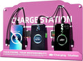 Wall Mounted Cell Phone Charging Station Mobile Phone Charging Station | Fast Charging 8 Device | Compatible with iPhone ipad Smartphone Tablets Port | Great for Offices Hotel Hospital Airport (Rose)
