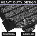 Ubdyo Extra Durable Door Mat Outside Entrance (30" x 17", Bright Grey) - Image 4