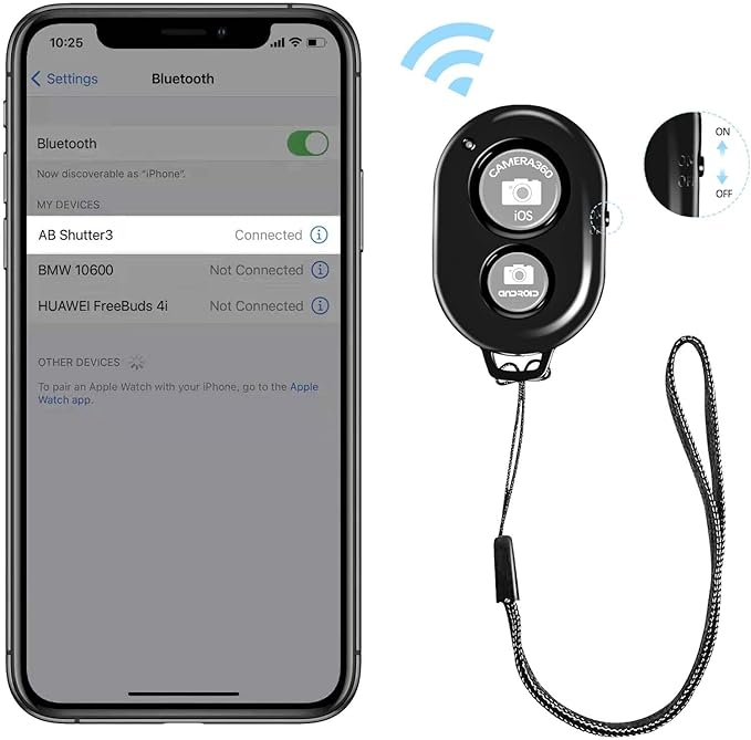 Belijean Bluetooth Remote - Compatible with All iPhone, iPad & Tablets - 2 Pack Bluetooth Clicker for Photos & Videos