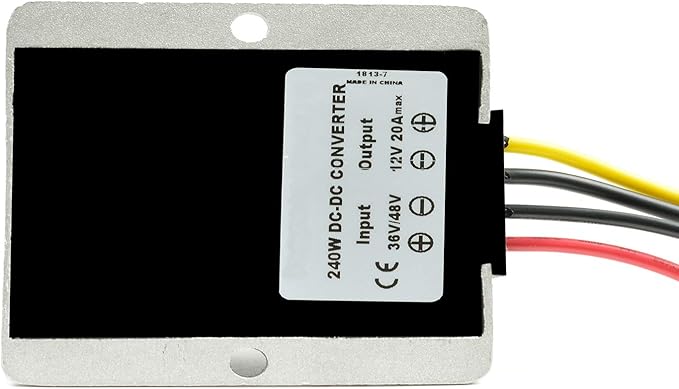 MGGi DC/DC Converter Regulator 36V 48V Step Down to 12V 20A 240W, Power Supply Module Buck Transformer, Waterproof Voltage Reducer, for Golf Cart, forklifts, Car
