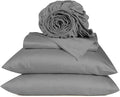 URBANHUT 800 Thread Count 100% Cotton Queen Size Sheets, Luxury 4 Piece Queen Bedsheets, Hotel Sheets Sateen Finish - Better Than Egyptian, 16" Elasticized Deep Pocket - Dark Grey
