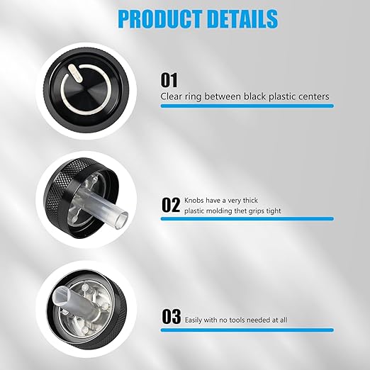 Xomzema 3Pcs Upgraded Control Switch Knob for Toyota Tundra 2000-2006,Air Conditioning AC Heater Blower Fan Climate Control Knobs Switch Button,Replaces 55905-0C010 559050C010