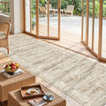 2'6 x 10' Runner Rug Non Slip,Washable Kitchen Rugs,Brown by Restydon