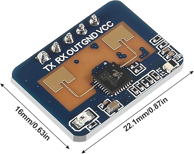 XIITIA 3pcs LD2410C Human Presence Radar Sensor Module HLK-LD2410 LD2410 Millimeter Wave Non-Contact 24GHz ISM Band Serial Port IO Level Output