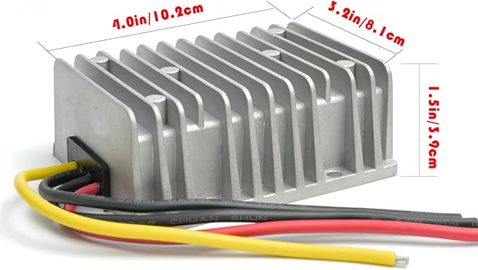 MGGi DC 48V to 12V Converter Voltage Regulator 30A 360W Voltage Reducer Buck Transformer Power Supply for Golf Cart, forklifts, Car