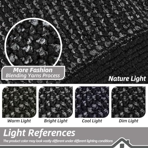 BEQHAUSE Indoor Door Mat 36" x 60", Dirt Trapper Door Mats, Black - Image 6