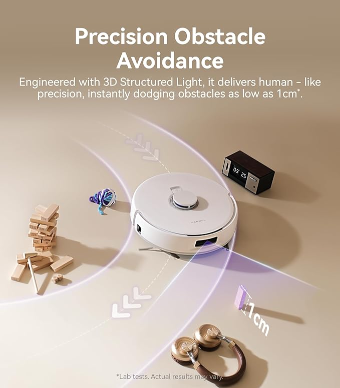 NARWAL Freo Pro Robot Vacuum and Mop Combo, Tangle Free Robot Mop, 8500Pa Powerful Suction, Self-Emptying, Auto Mop Washing, Auto Drying, Obstacle Avoidance, Ideal for Pet Hair and Hard Floor