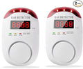 COLORWELL Gas Alarm，Propane detectors for Home，Gas Alarm Detector for Home，Plug-in & Wall-Mounted LED Sound/Light Alarm for Home & RV - Detects LNG/LPG/Combustible Gas, Deaf-Friendly- 2PCS