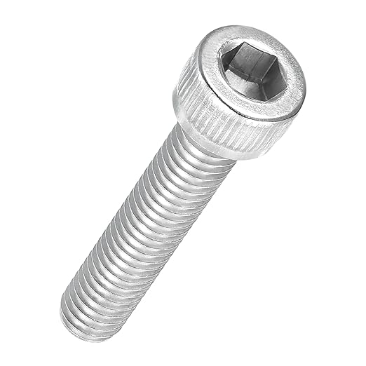 Kozelo 25pcs Socket Head Cap Screws - [M6-1 x 30mm] 304 Stainless Steel Allen Socket Drive for Electrical Motor 3D Printing Fan Engine Replacement Use, Silver