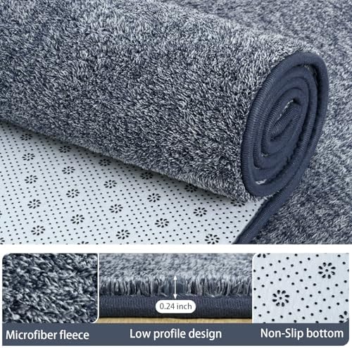 AROGAN 2x6 Runner Rug for Hallway, Long Runner Rugs Non Slip, Blue - Image 3