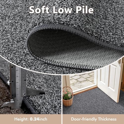 6x9 Large Black/White Area Rug Washable Non-Slip for Living Room Bedroom - Image 5
