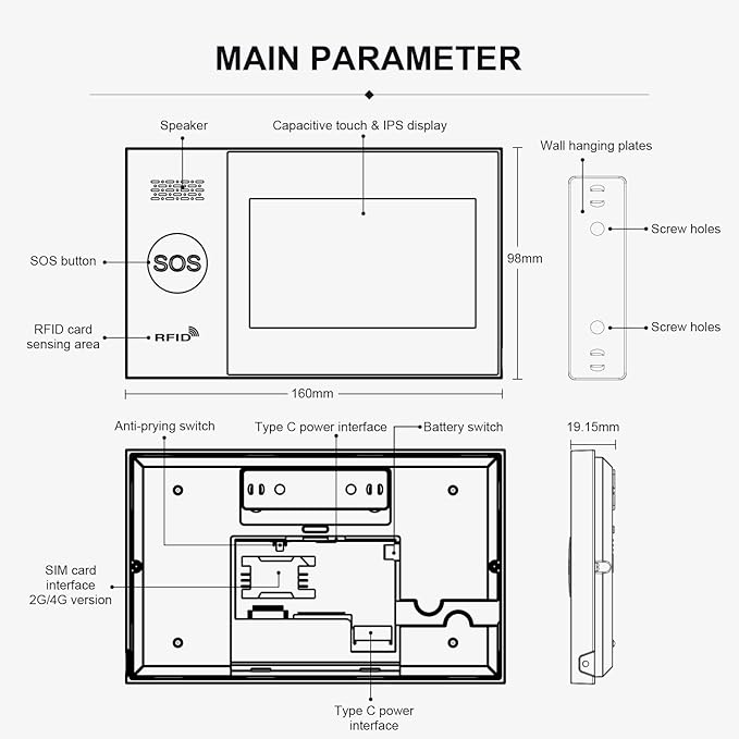 PGST Wireless Door Alarm Systems,DIY Motion Detector,Door Sensors,4G SMS/Tuya App Instant Alerts,Remote,Work with Google&Alexa for Villa,Apartment,Warehouse,Kids Safety,Pets,No Monthly Fee