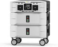IEE SP5000 Portable Power Station, 5120Wh LiFePO4 Battery, 5000W Output (9000W Surge), 120V/240V Dual Voltage, Expandable to 10kWh, Home Transfer Switch Ready for Emergency Power Outages