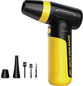 DEEBOX Electric Compressed Air Duster & Blower, 150000 RPM Super Power Adjustable Air Duster, 3 Speed Cordless Mini Blower, USB Rechargeable (5V/2A), Portable Dust Remover for Computer Keyboard Car
