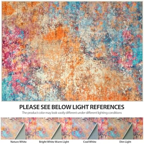 8x10 Area Rugs for Living Room Washable Bedroom Dining Room Colorful - Image 7