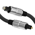 Cyberguys! Optical Audio Cable, Digital Optical Cable with Toslink Connectors, Braided Digital Audio Cables for Soundbar, TV, Receiver, Speaker, Xbox, PS5, Blu-Ray – Gold-Plated, 10ft