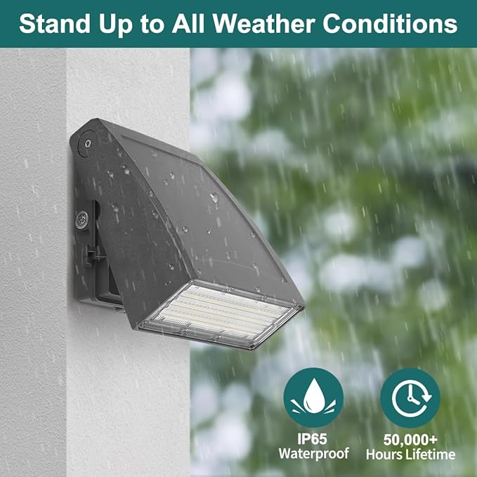 kadision 30W LED Wall Pack Light with Dusk-to-Dawn Photocell, 0-90° Adjustable Full Cutoff Outdoor Wall Light for House Yard Garage, 3900lm 5000K Daylight 100-277V ETL Listed