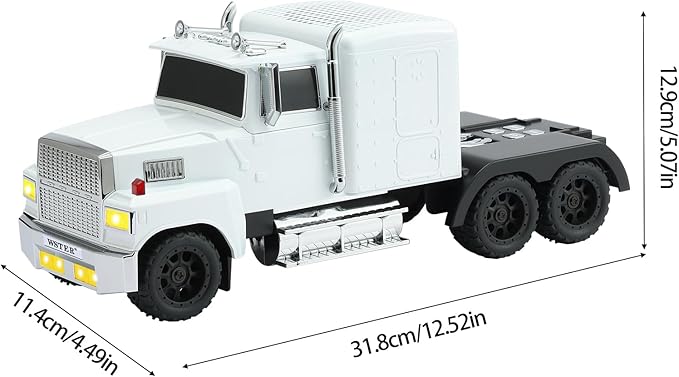 WSTER American Truck Bluetooth Speaker, Retro Car Model，Portable Wireless with HD Stereo Sound, TWS Pairing, USB/TF/AUX Playback, Unique Truck Model Speaker for Home & Outdoor(White)