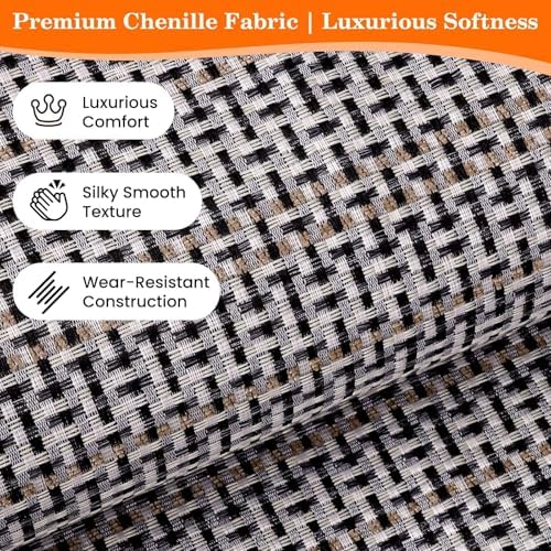 StepRite Kitchen Rugs, Kitchen Mats for Floor, 70"x20" Non-Slip Machine-Washable Kitchen Throw Rug, Absorbent Runner Rugs Office, Sink Standing Desk Mat, Decor Carpet, Khaki - Image 3
