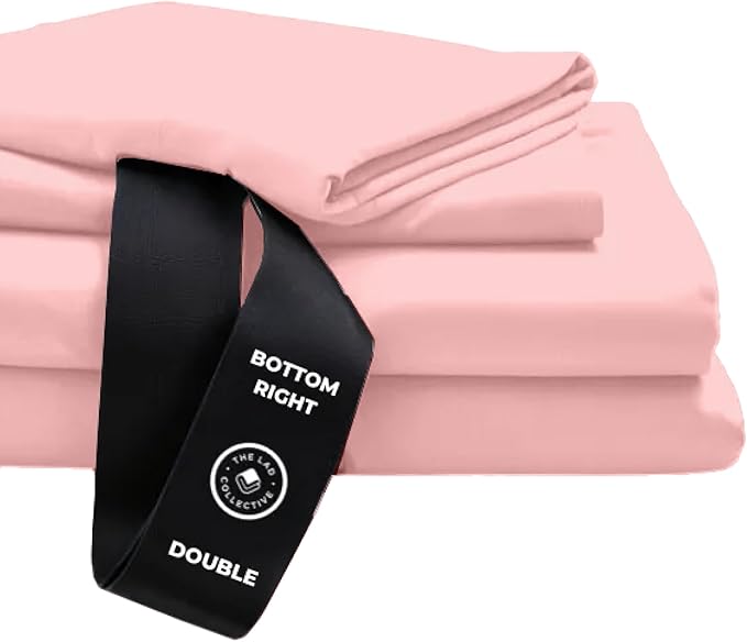 THE LAD COLLECTIVE 3.0 Full Size Bedding Set - Full Size Bedding Sets - 4-Piece Bedset w/Fitted Sheet, Top Sheet & 2 Standard Pillowcases [Duvet Not Included] - Bamboo-Cotton - Acadia