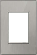 Legrand adorne Brushed Stainless, 1-Gang + Wall Plate, AWM1G3MS4