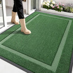 OLANLY Front Door Mat Outside 59x40, All-Season Heavy-Duty Rubber Doormat by OLANLY