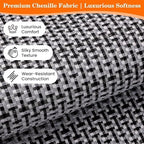StepRite Kitchen Rugs, Kitchen Mats for Floor, 96"x20" Non-Slip Machine-Washable Kitchen Throw Rug, Absorbent Runner Rugs Office, Sink Standing Desk Mat, Decor Carpet, Grey - Image 4