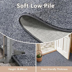 2x6 Grey Blue/White Runner Rug Washable Non-Slip for Kitchen Hallway - Image 4