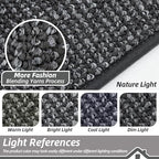BEQHAUSE Dirt Trapper Door Mat 24"x60", Non-Slip Washable Doormat, Charcoal - Image 5