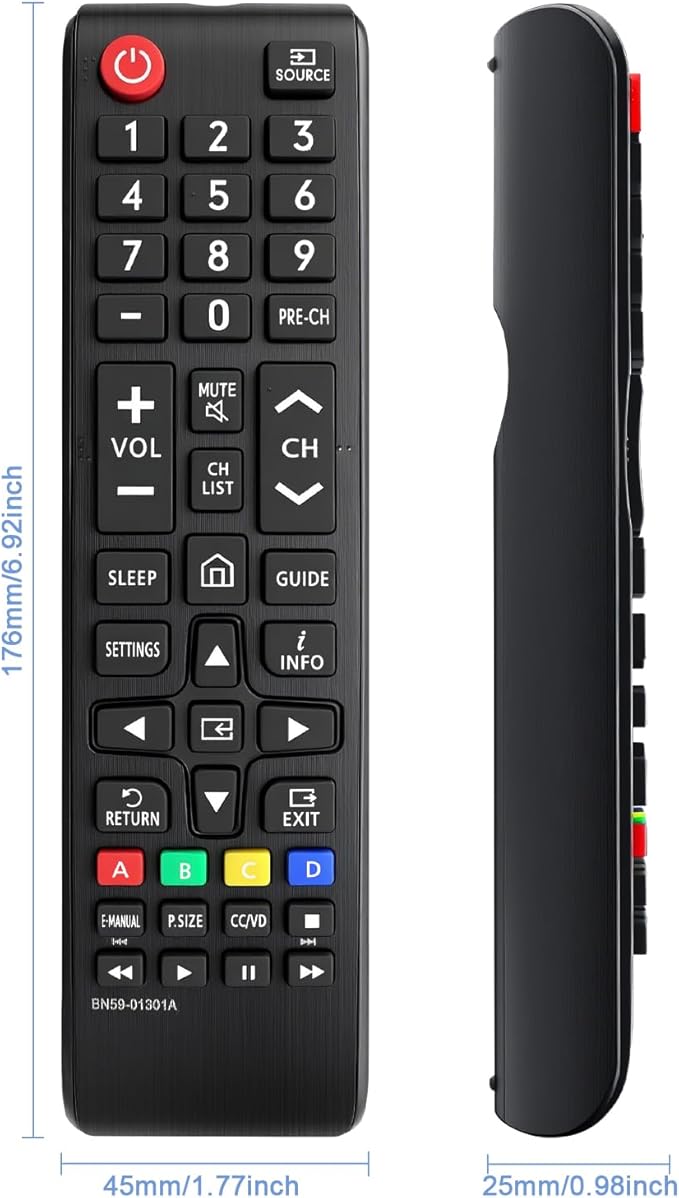 Replacement Remote Control for Samsung TV Remote BN59-01385A, Remote Control Compatible with Samsung TVs: The Frame, Neo QLED, QLED (BN59-01301A)