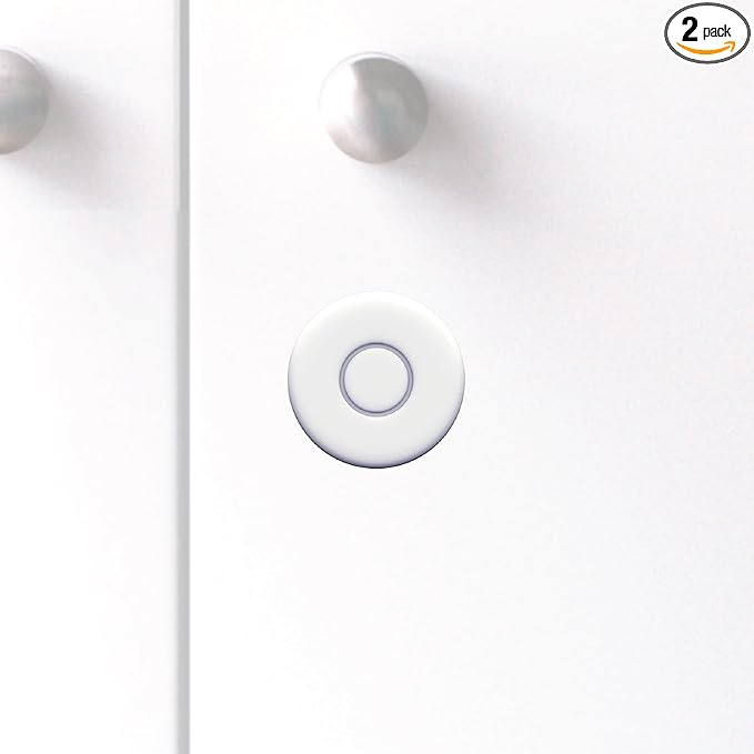Emergency Alert & Movement Sensor Tags – Elderly Monitoring with Emergency Panic Button, Wearable Fall Detection for Seniors, Water-Resistant - Works with Nomo Care Kit - 10-Year Battery Life - 2 Tags