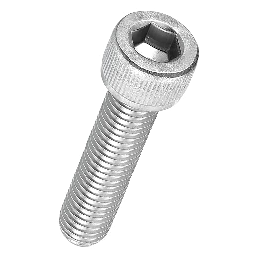 Kozelo 6pcs Socket Head Cap Screws - [M10-1.5 x 50mm] 304 Stainless Steel Allen Socket Drive for Electrical Motor 3D Printing Fan Engine Replacement Use, Silver