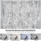 Aelenmu 9x12 Area Rugs for Living Room Washable Bedroom Dining Room Grey - Image 7