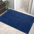 HIYARD Sturdy Front Door Mat, Absorbent Muddy Dirt Resist Welcome Door Mats Outdoor Indoor, Stain and Fade Resistant, Non-Slip Rubber Backing Low Profile Doormat for Entryway, 36×24, Blue by HIYARD
