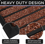 Ubdyo Extra Durable Door Mat Outside Entrance (30" x 17", Bright Burgundy) - Image 5