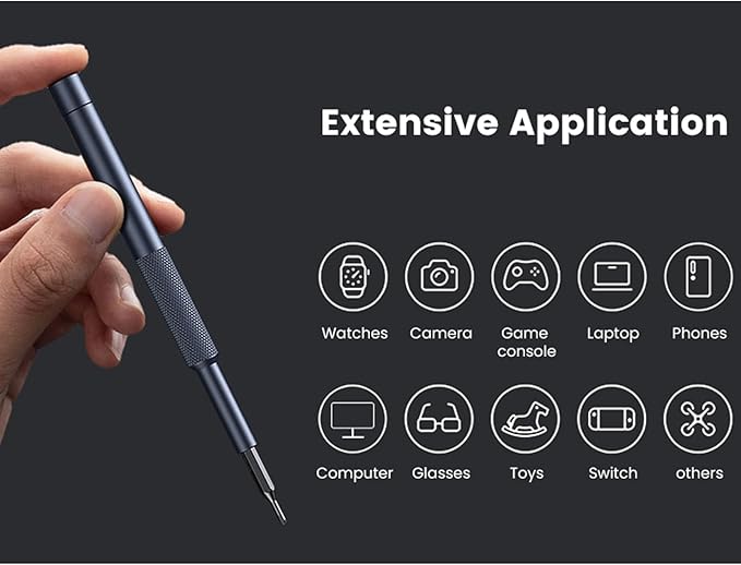 Card Holder 25-IN-1 Precision Small Screwdriver Set, Professional Mini Bit Tool Set for Glasses, Watch, Ring Doorbell, Electronic，Computer，high-strength steel Screw Driver，Magnetic，Gift for Mens