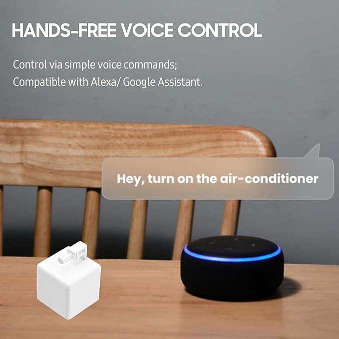 Irfora Mini BT Fingerbot Home Automation Controller with Touch Button APP Control Voice Control Schedule Timer Fingerbot Home Appliances Switch Pusher Smart Controller (BT Gateway Required)