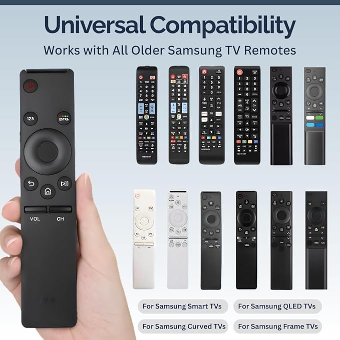 2 Pack BN59-01295A Samsung TV Remote Control Replacement for Smart TV - Easy Setup, Durable Design, Universal Infrared Remote - Works with Samsung Smart, QLED, UHD, 4K, Curved, LED, LCD, & HDTV Models