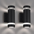 rosykite Outdoor Wall Sconce Lights,Dusk to Dawn Outdoor Exterior Lighting - ETL Listed,Modern Outside Patio Light Fixture Wall Mount Design - Up Down Light Fixture White 6000k for Front Door, Porch