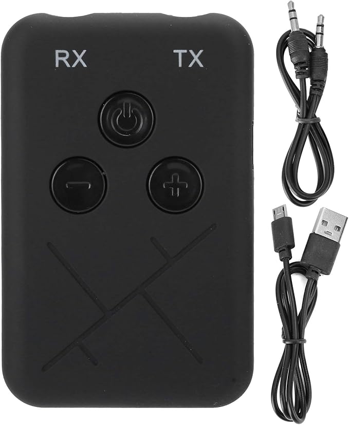 Jectse Transmitter Receiver 2 in 1 Wireless Home Audio Assist 3.5mm Device, Receiver Start Audio Transmitter Adapter, Extra Long Life