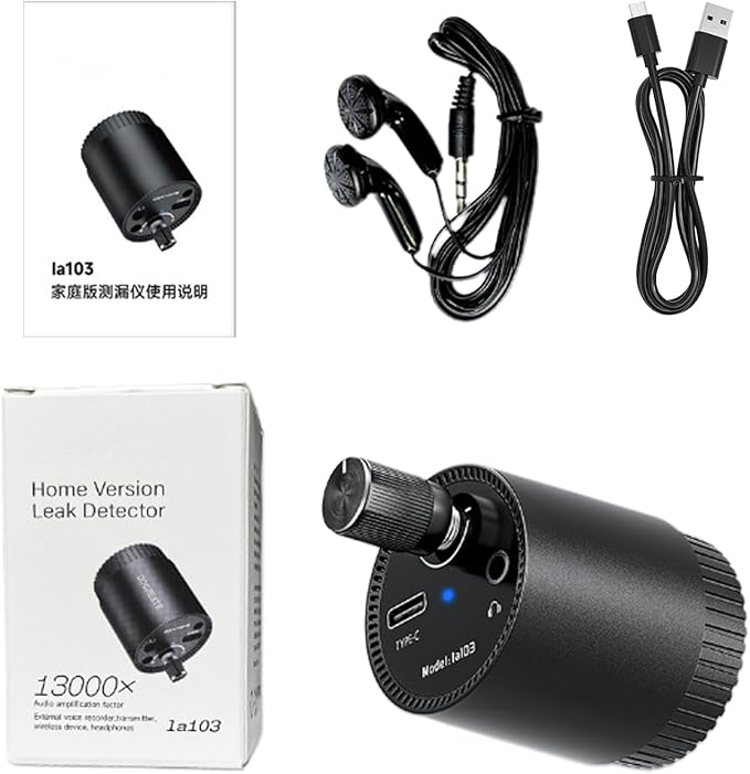 Water Leak Detectors for Home - Smart Monitor Device, Underground Water Leak Detection Sensor, Home Safety Category for Bedroom Basement Kitchen Laundry Apartment Construction Site