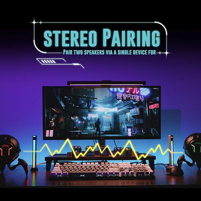 GravaStar Mars Pro Bluetooth Speaker, Deep Bass Loud Stereo Sound, 15H Playtime, 6 RGB Lights, Dual Pairing, Portable for Home, Outdoors, Party, Camping, Home, Gifts