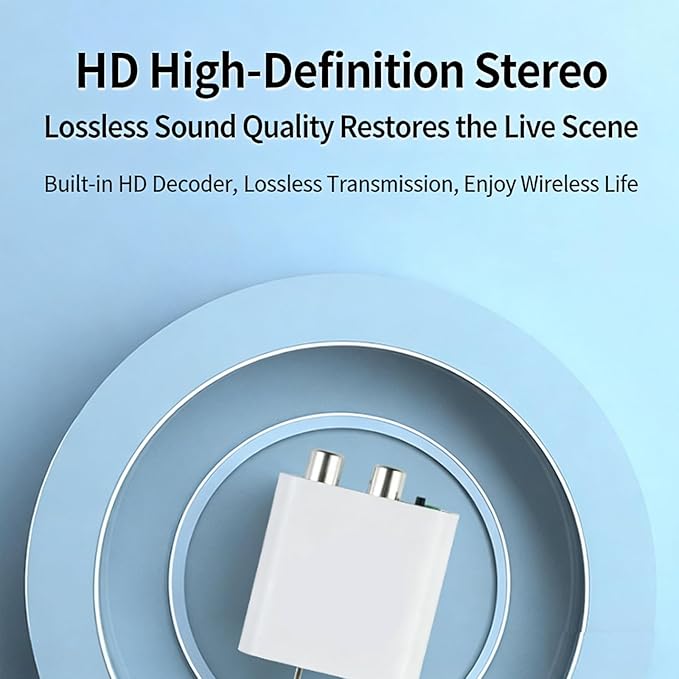 wantract Bluetooth 5.4 Receiver – Upgrade Old Speakers to Wireless Audio, for Old Speakers & Old Stereo & Wired Speakers, Plug & Play Audio Adapter 5.4, Convert Wired to Wireless Speakers (1set)