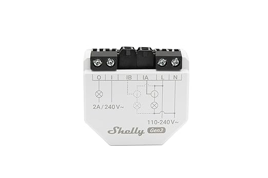 Shelly EM Gen3 + 50A Clamp, Wi-Fi-Operated Smart Energy Meter and Contactor Control Relay Switch, Works with Alexa, Home Assistant, Google Home, Electricity Usage Monitor, Real-Time Energy Tracking
