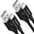 etguuds USB A to USB C Cable 4ft, 2-Pack, 3A Fast Charging Type C Charger Cord for iPhone 17 16 15 Pro Max 16e 17 Air, Samsung Galaxy S25 S24 S23 S22 S21 S20 A17 A16 A56 A55 Flip Fold, Black