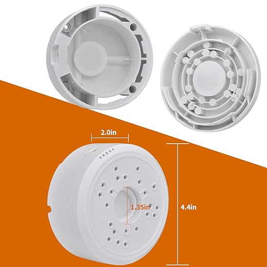 Universal Junction Box for Bullet Security Camera, Dome Camera Junction Box Mount, Indoor/Outdoor Wall Ceiling Mount Hide Cable Junction Base Boxes for Reolink Solar Panel (2pcs)