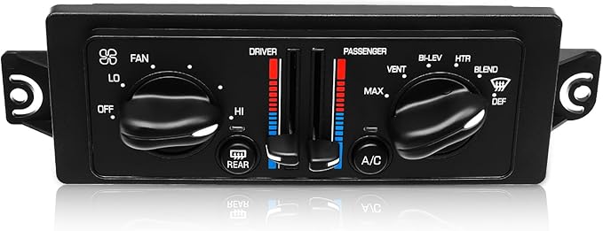 599-199 AC Climate Control Module Compatible with 2000-2005 Buick Century 3.1L/2000-2004 Buick Regal 3.8L Air Temperature Control Panel, A/C Heater Conditioning Switch Unit OEM: 10308120 10447470